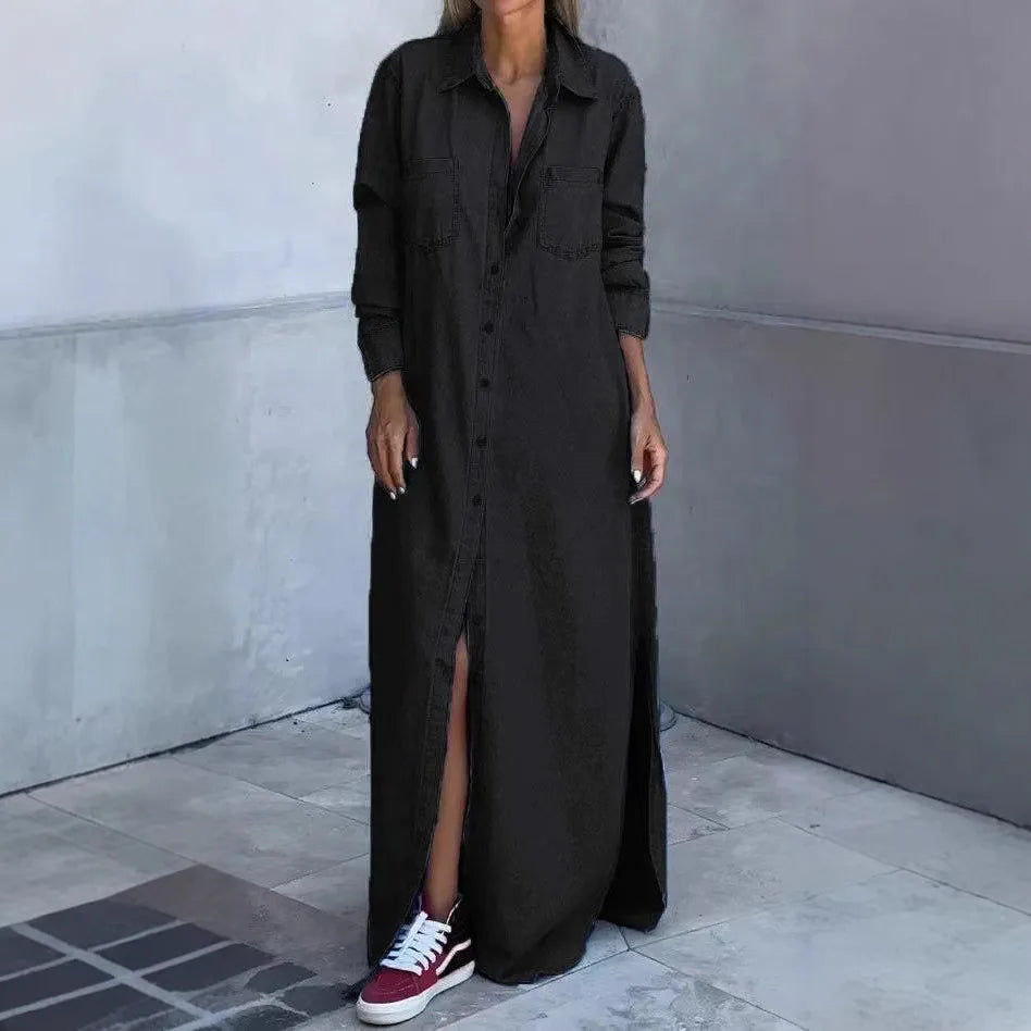 Paige | Women's Soft Denim Dress  - Color:Black;Size:XS