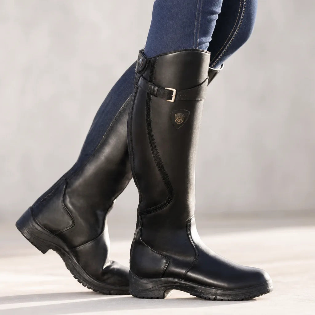 Women's Black Patton | Women's Orthopedic Riding Boots -No match