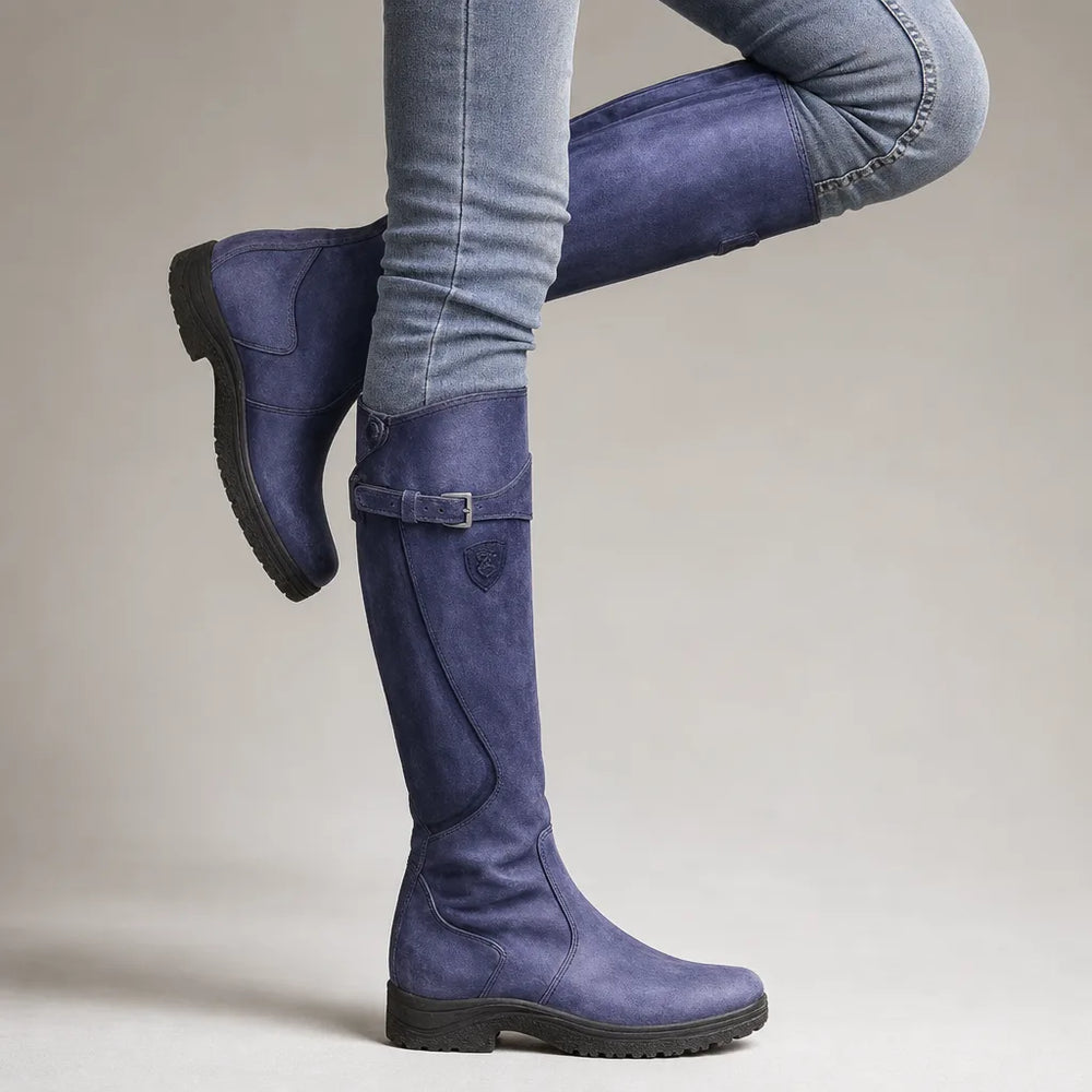 Women's Blue Patton | Women's Orthopedic Riding Boots -No match