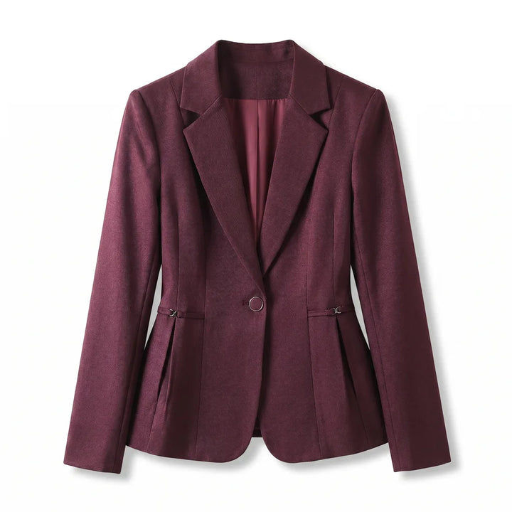 Pauline Fitted Blazer - Color:Purple;Size:XS