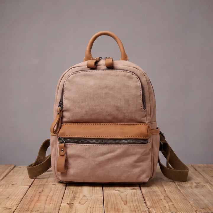 Pearl | Mens Canvas Travel Backpack - Color:Pink
