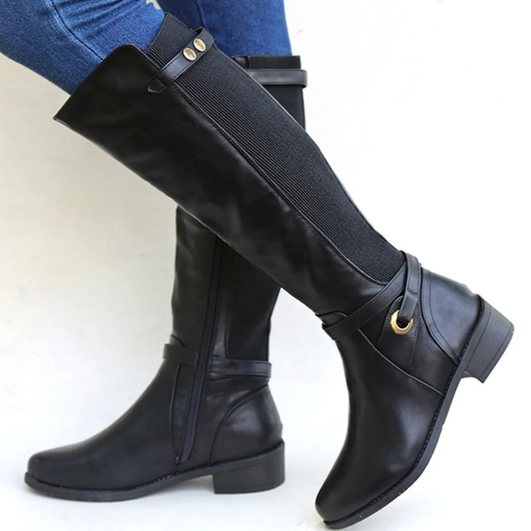 Pemberton Tall Riding Boots - Color:Black;Size:36