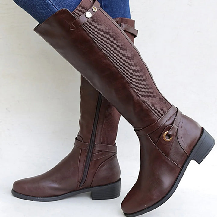 Pemberton Tall Riding Boots - Color:Brown;Size:36