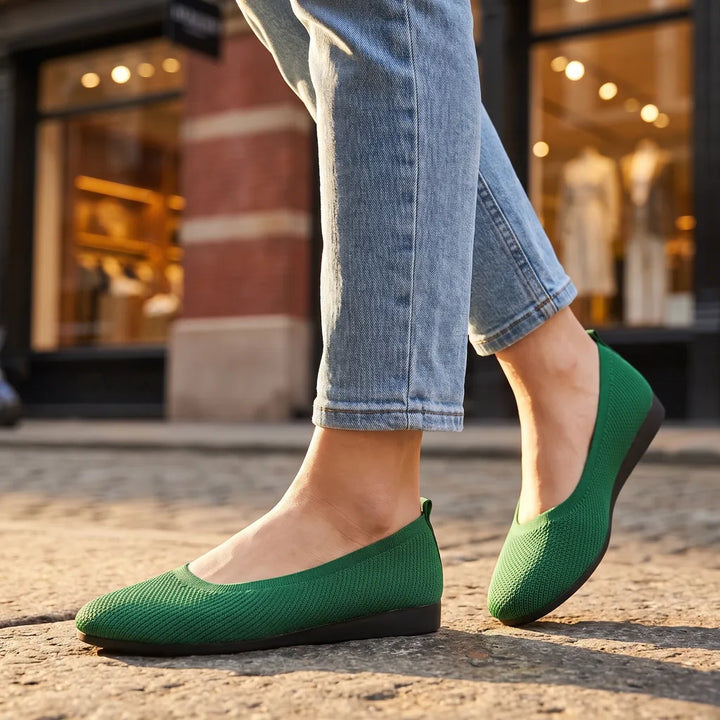 Women's Green Thomas Knit Flats