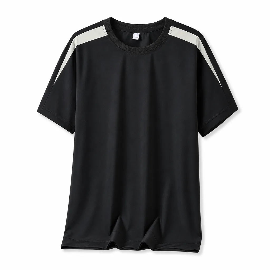 Philip Essential Striped Tee - Color:Black;Size:S