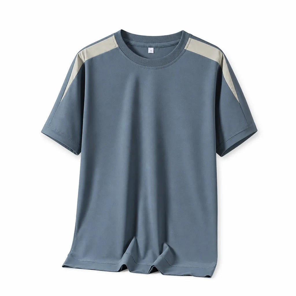 Philip Essential Striped Tee - Color:Blue;Size:S