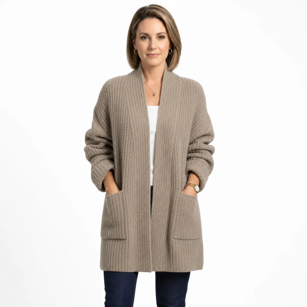 Women's Gray Arthur Longline Knit Cardigan