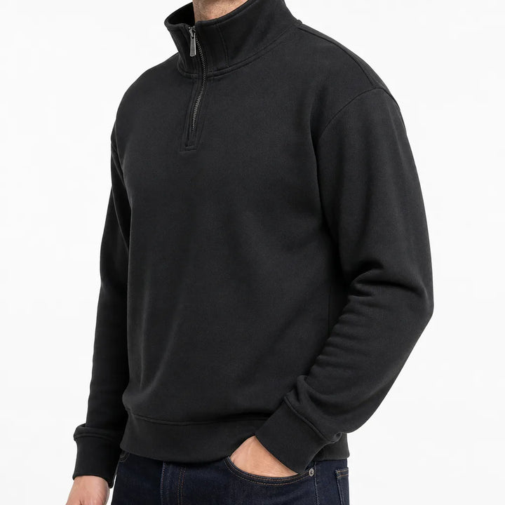 Men's Black Phillips Fleece Half-Zip Sweatshirt