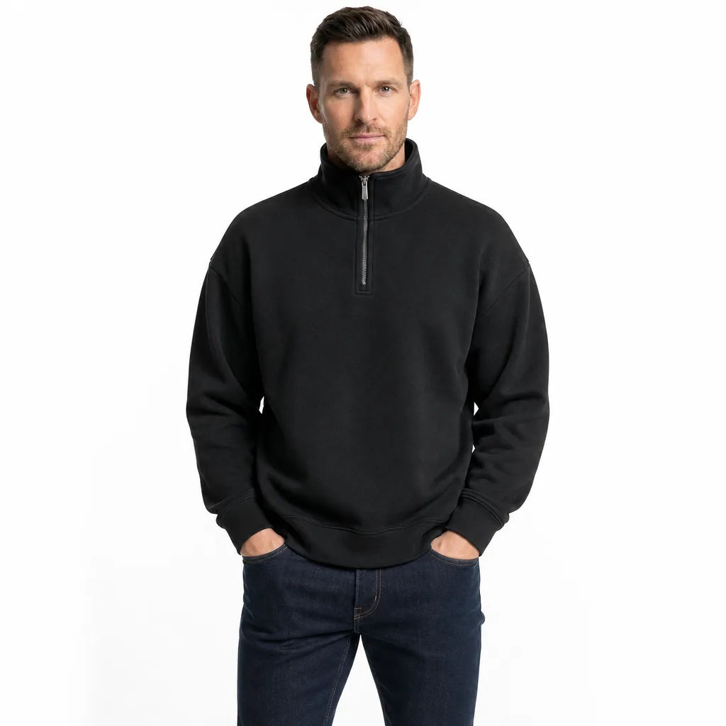 Men's Black Phillips Fleece Half-Zip Sweatshirt
