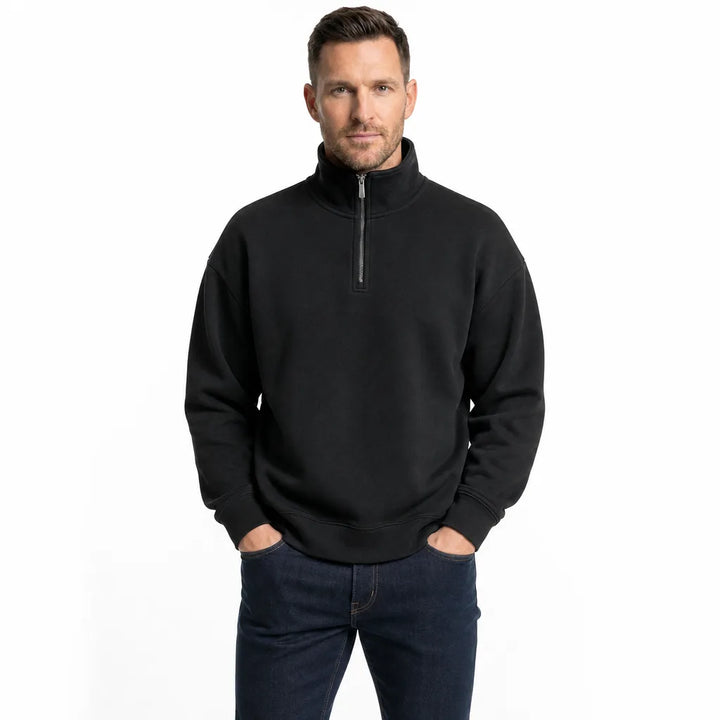 Men's Black Phillips Fleece Half-Zip Sweatshirt