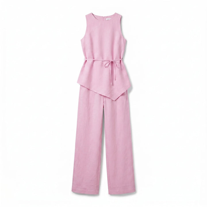 Phoebe Sleeveless Set - Color:Pink;Size:XXS