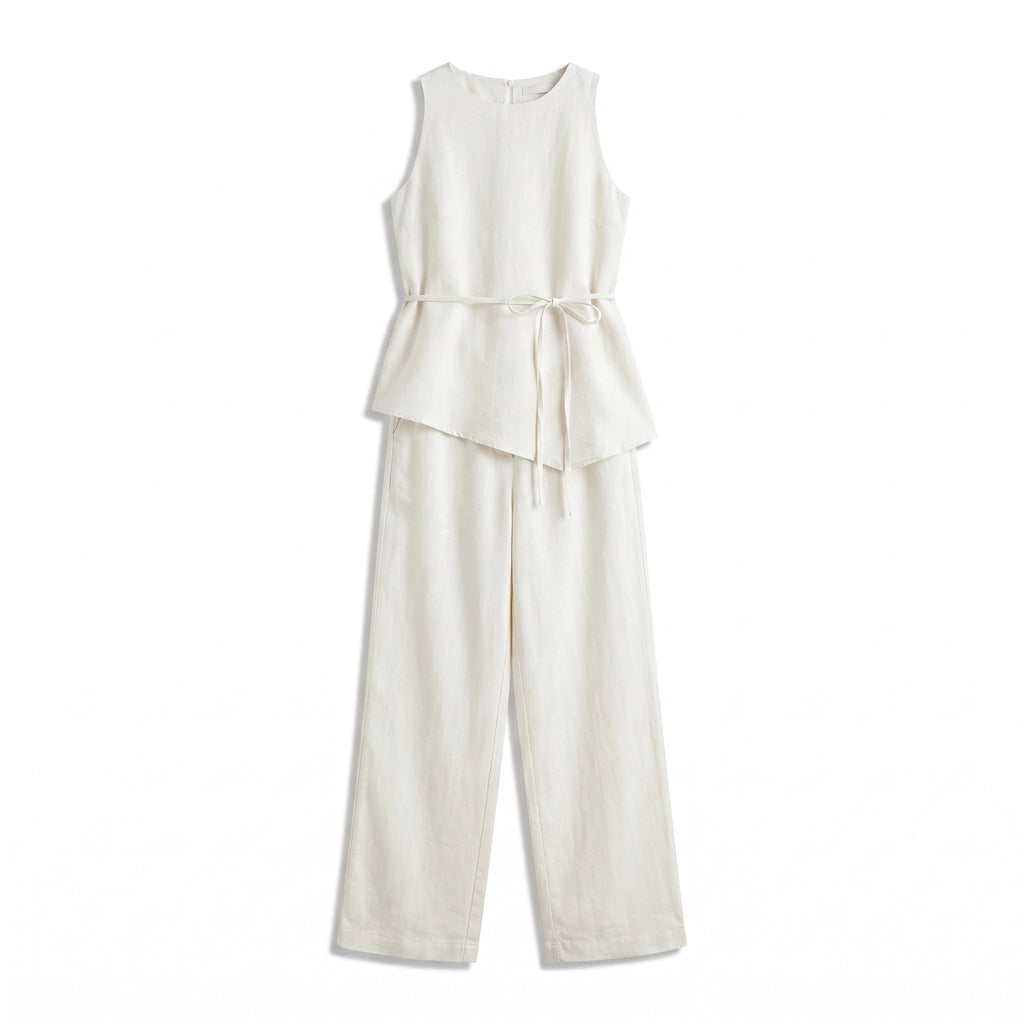 Phoebe Sleeveless Set - Color:White;Size:XXS