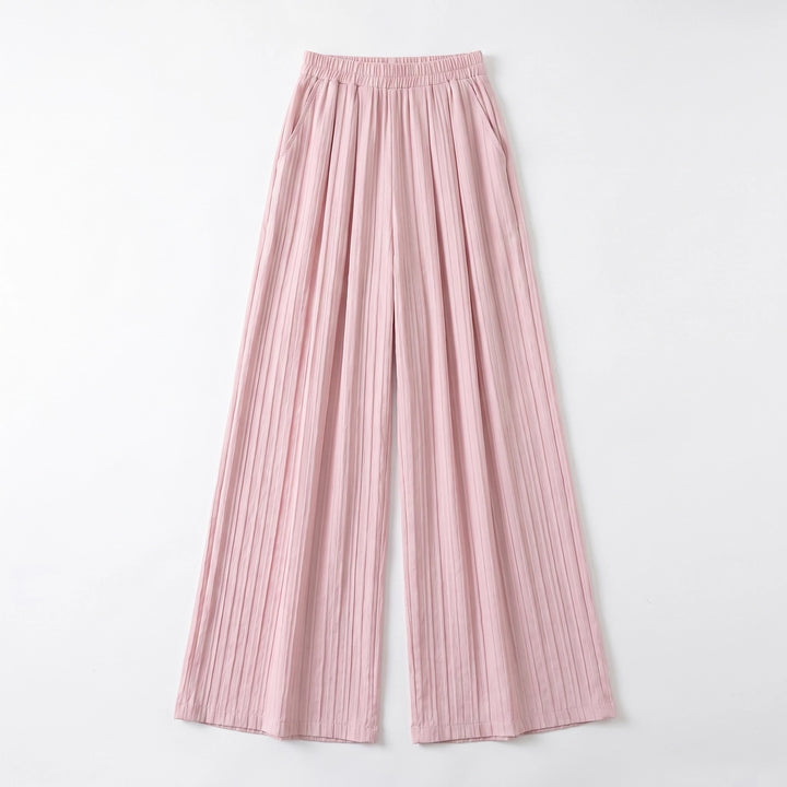 Amina Pleated Trousers - Color:Pink;Size:S