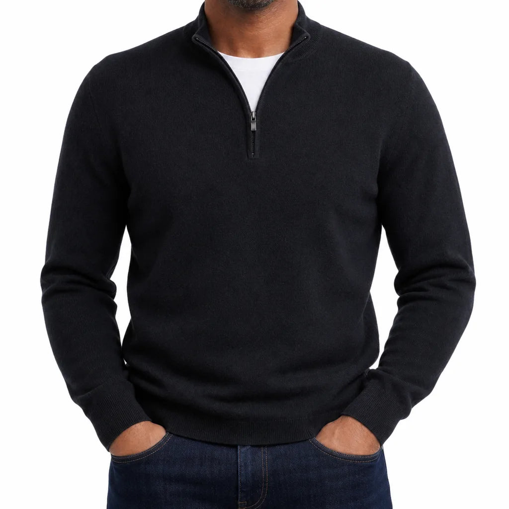 Pinkerton | Mens Fall V-Neck Sweater - Color:Black;Size:XS