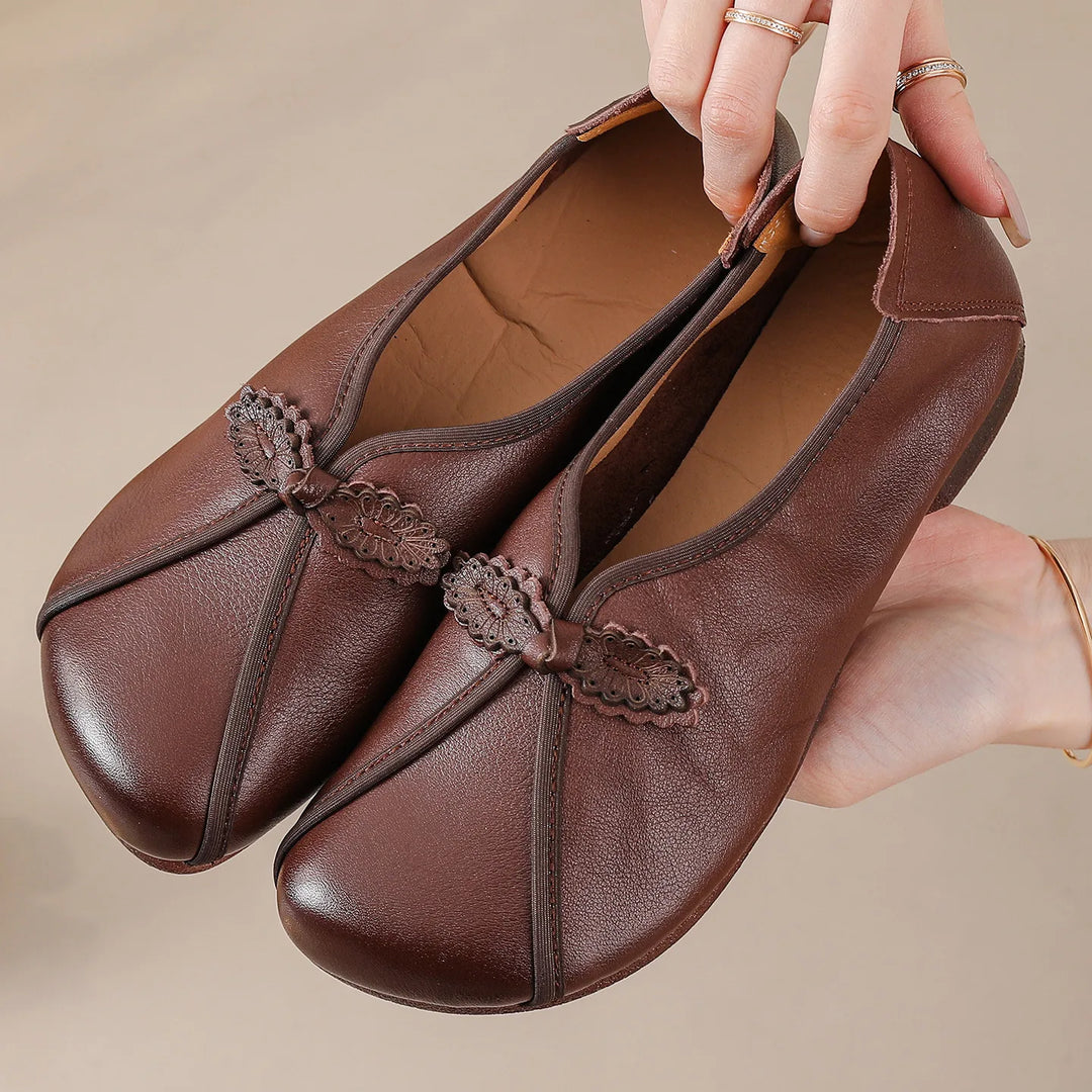 Women's Brown Prescott | Women's Orthopedic Ballet Flats