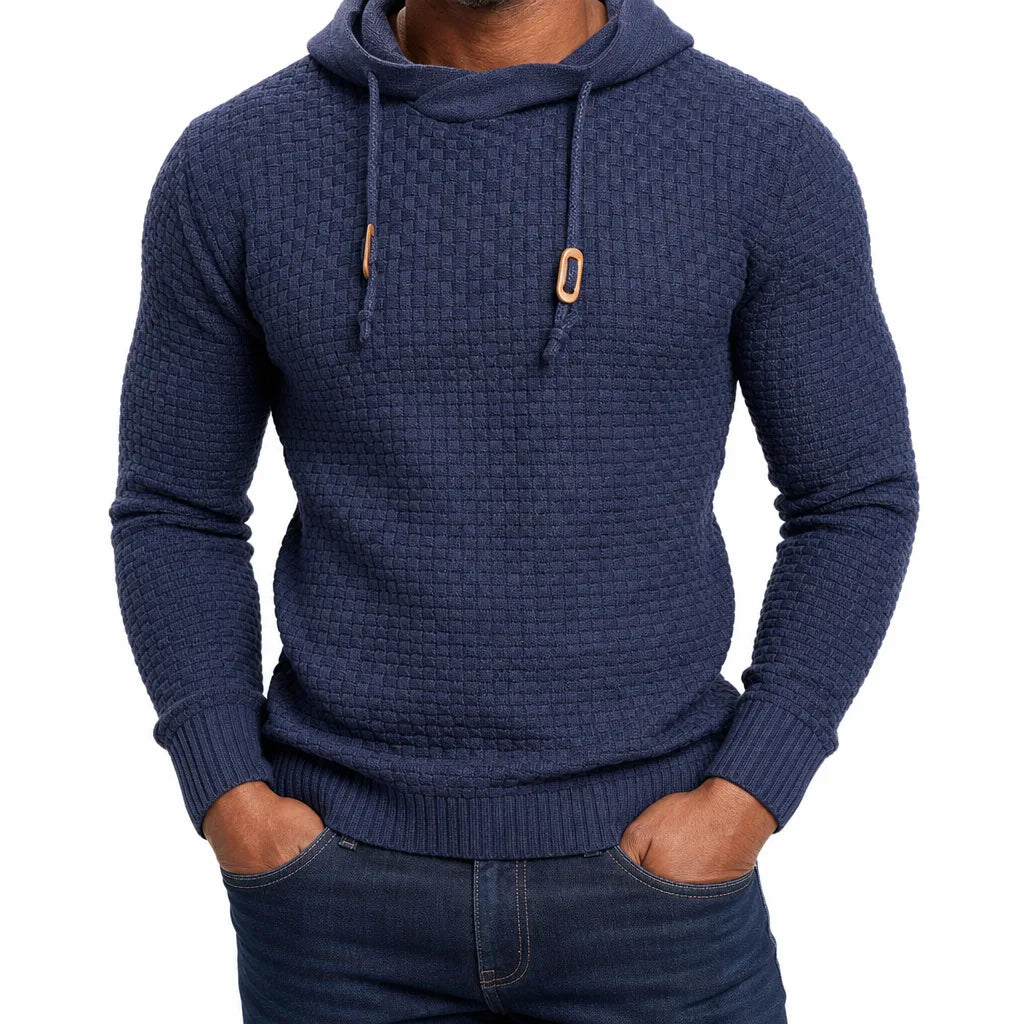 Preston Basket Knit Sweater - Color:Blue;Size:XS