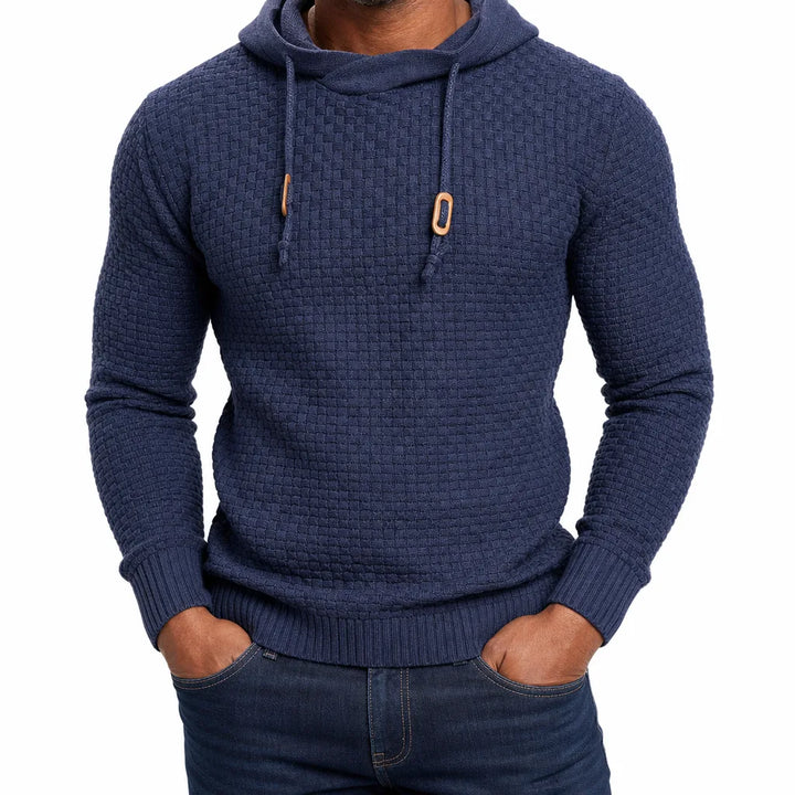 Preston Basket Knit Sweater - Color:Blue;Size:XS