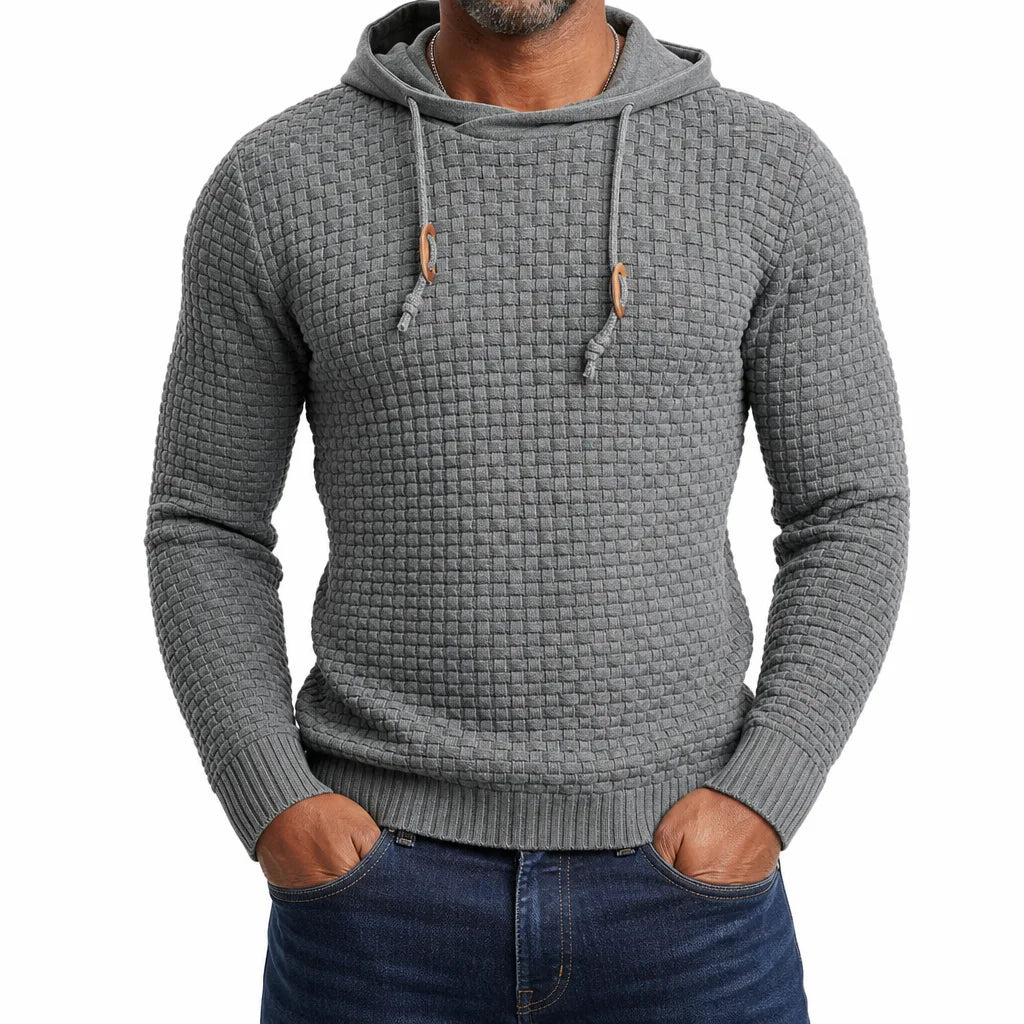 Preston Basket Knit Sweater - Color:Gray;Size:XS