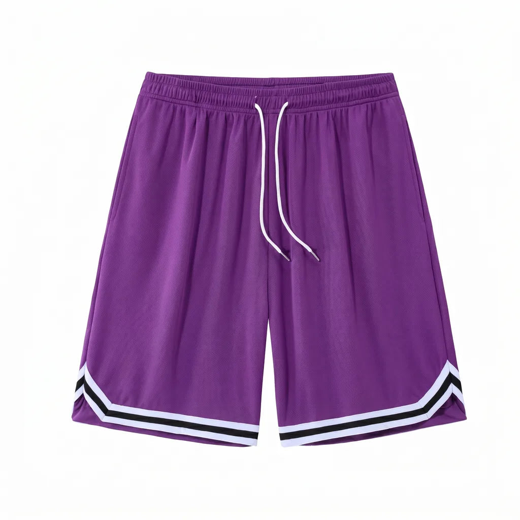 Preston Basketball Shorts - Color:Purple;Size:S