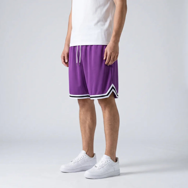 Purple Eisley Quick-Dry Basketball Shorts 4