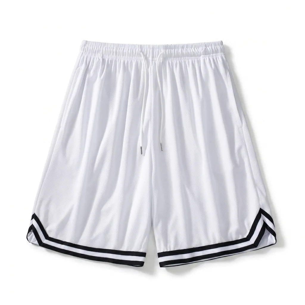 Preston Basketball Shorts - Color:White;Size:S