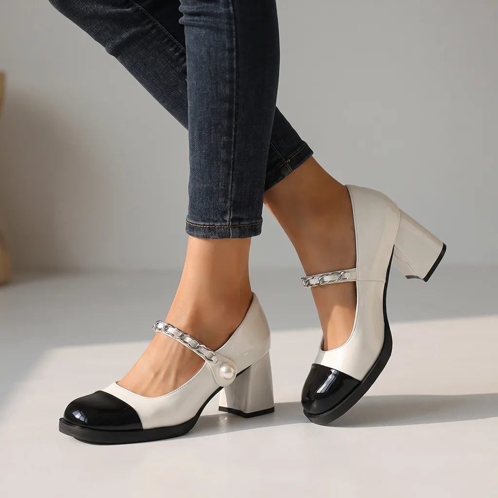 Quayle | Women's Orthopedic Mary Jane Shoes - Color:White;Size:35