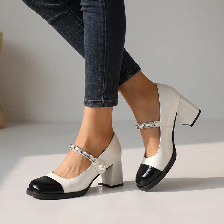 Quayle | Women's Orthopedic Mary Jane Shoes - Color:White;Size:35