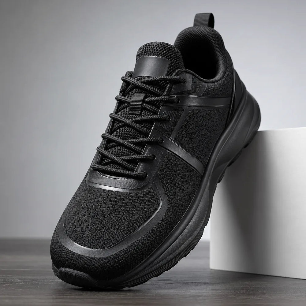 Men's Black Eastwood Wide-Fit Running Sneakers