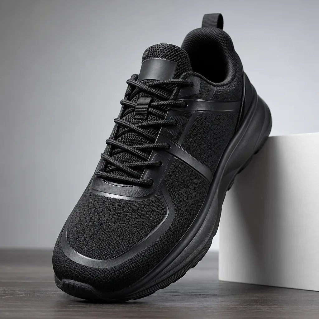 Men's Black Eastwood Wide-Fit Running Sneakers