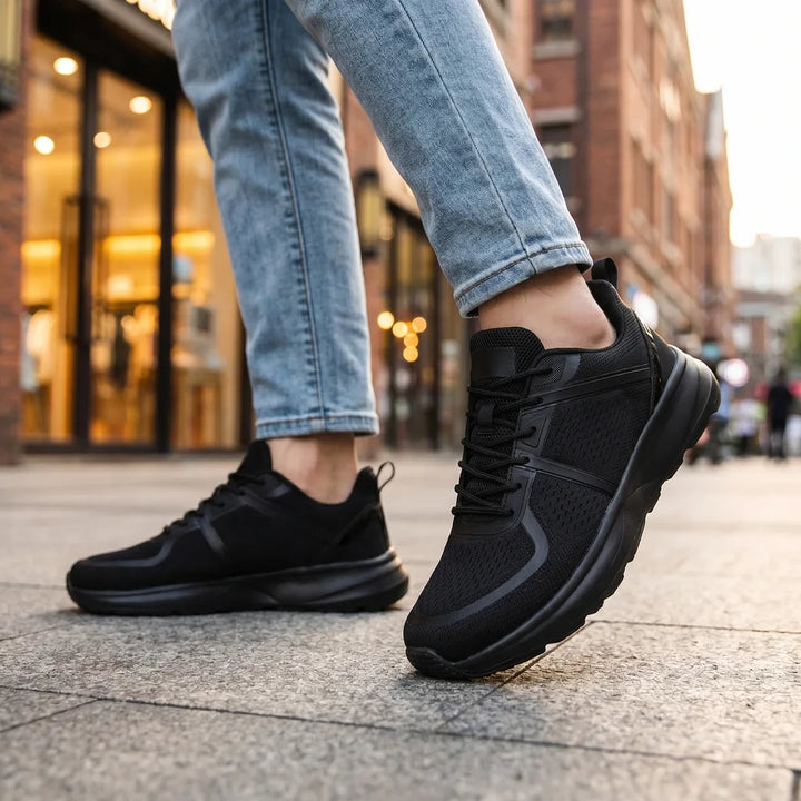 Men's Black Eastwood Wide-Fit Running Sneakers