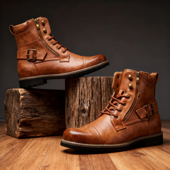 Rafferty | Mens Fall Hiking Sustainable Boots - Color:Light Brown;Size:38