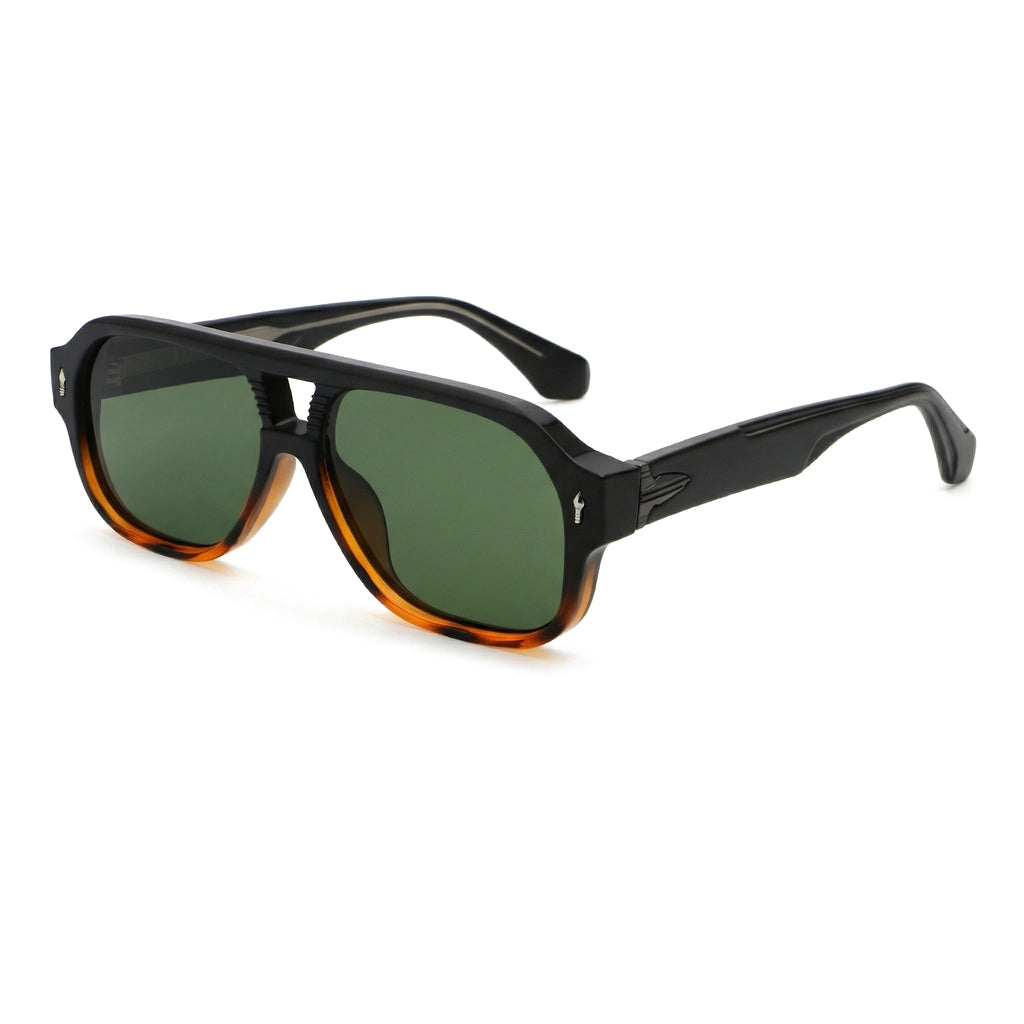 Ravelle Aviator Shades - Color:Black/Tortoise