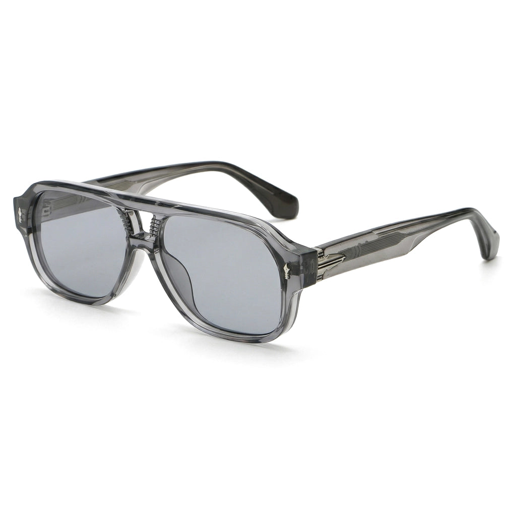 Ravelle Aviator Shades - Color:Transparent Gray/Gray
