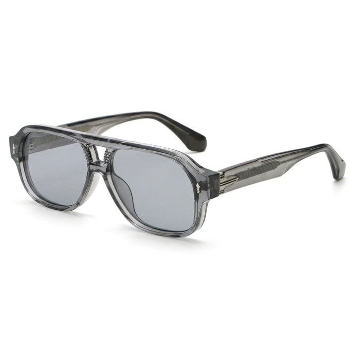 Ravelle Aviator Shades - Color:Transparent Gray/Gray