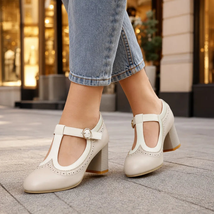 Women's White Rayburn | Women's Orthopedic Mary Jane Heels