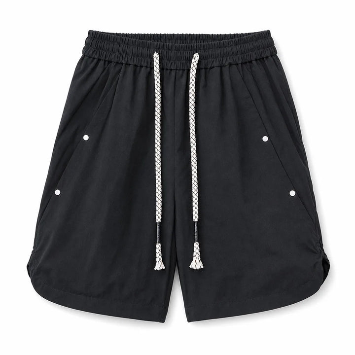 Raymond Studded Cargo Shorts - Color:Black;Size:M