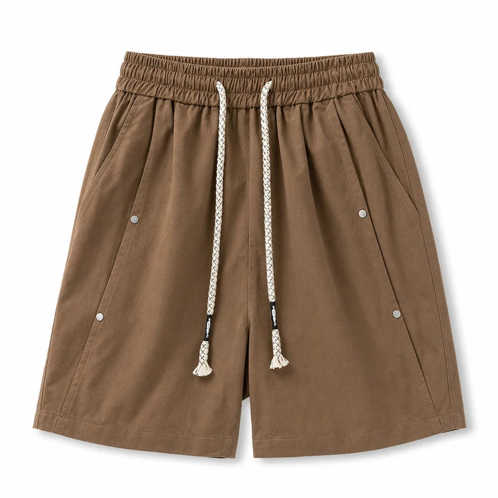 Raymond Studded Cargo Shorts - Color:Brown;Size:M