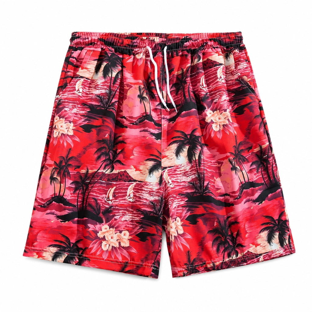 Keith Swim Shorts - Color:Red;Size:S