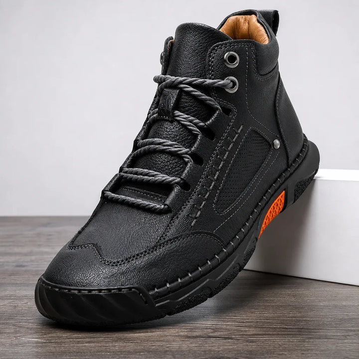 Men's Black Foley Lace-Up Ankle Boots