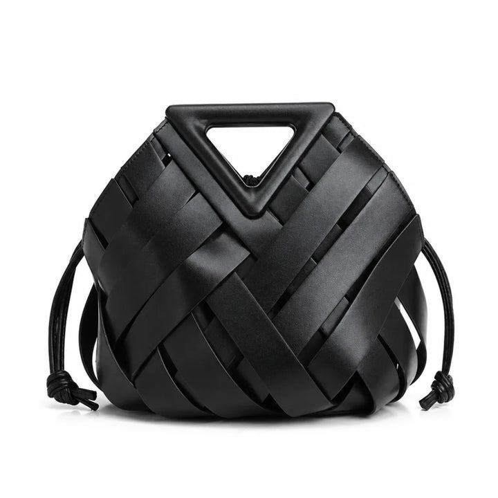 Remi Woven Tote Bag - Color:Black