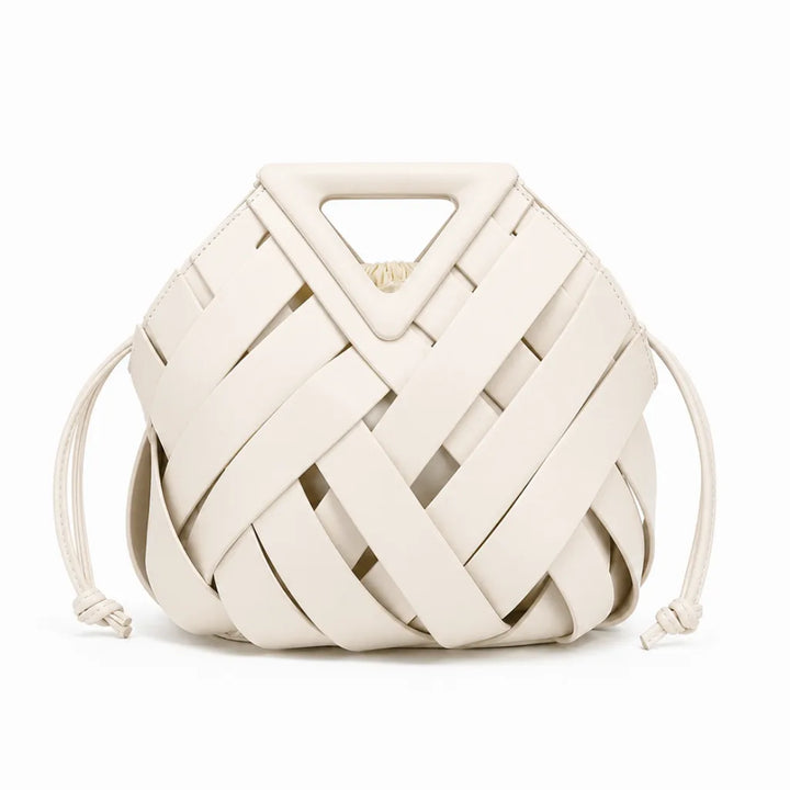Remi Woven Tote Bag - Color:White