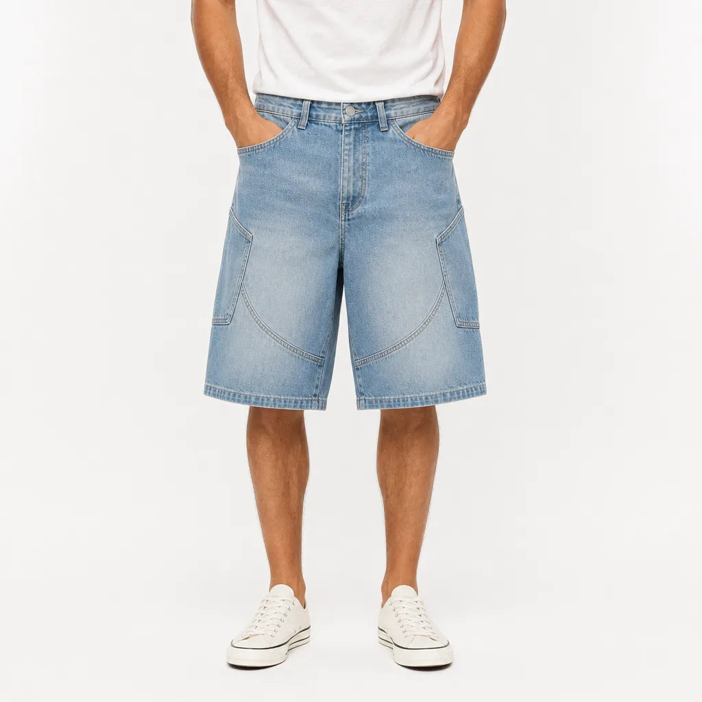 Men's Blue Renfrew Cotton Denim Shorts