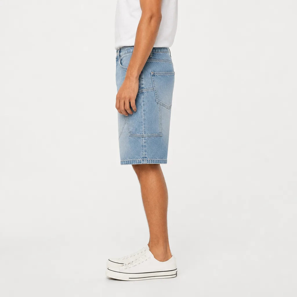 Men's Blue Renfrew Cotton Denim Shorts