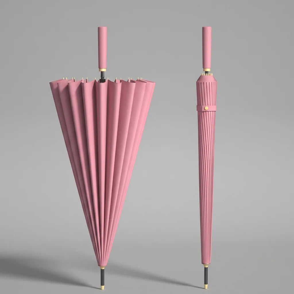Renshaw | Large Outdoor Umbrella - Color:Blush Pink