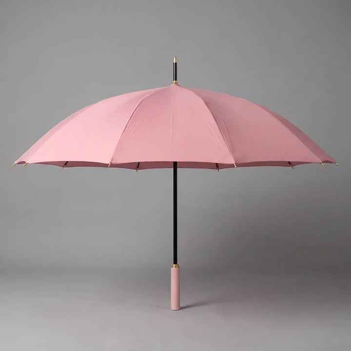 Men's 24-Rib Auto (Blush Pink) Fiber Ribs Renshaw 24-Rib Stick Umbrella