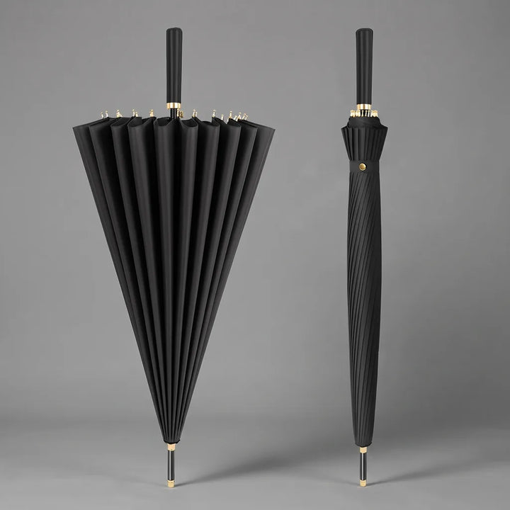 Renshaw | Large Outdoor Umbrella - Color:Classic Black