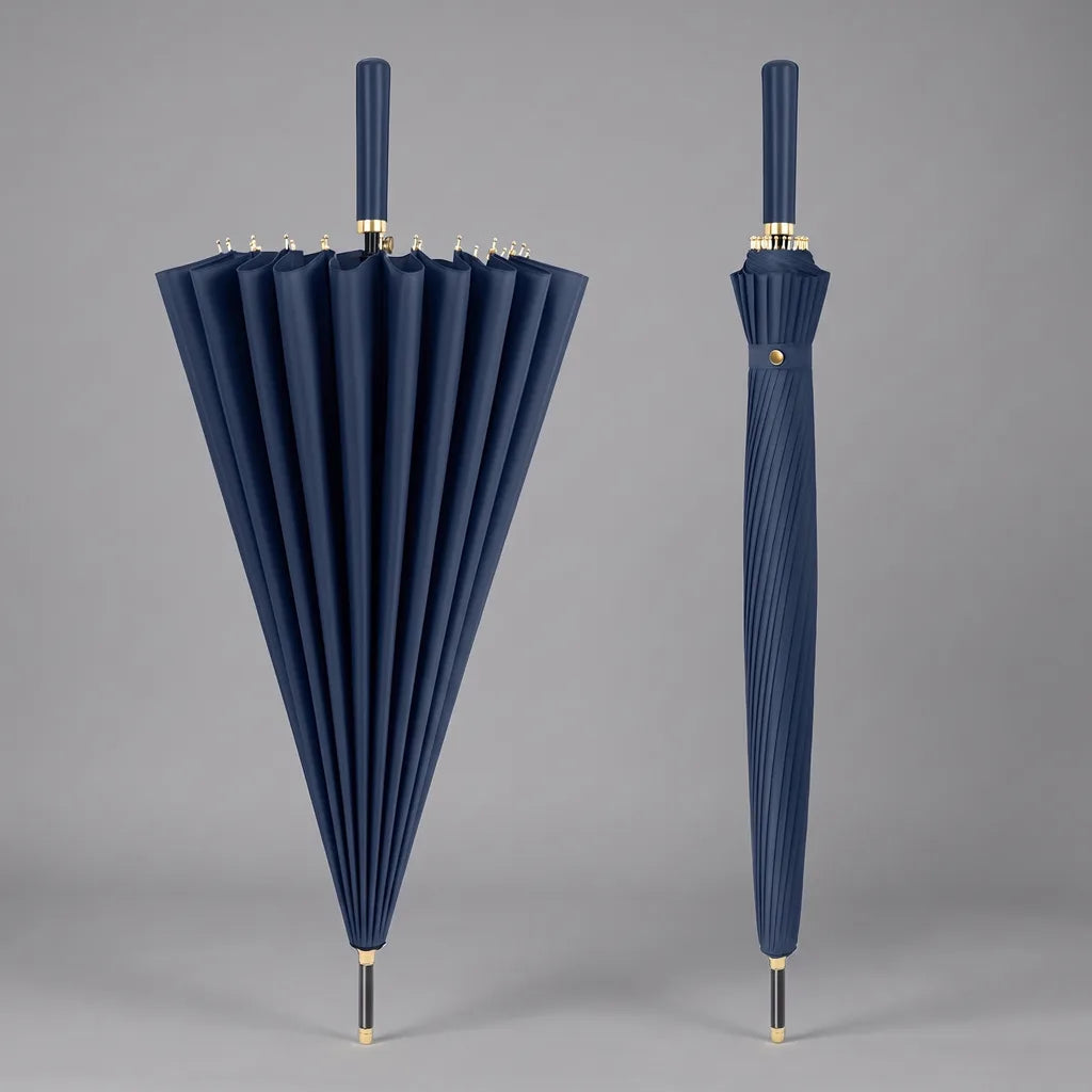 Renshaw | Large Outdoor Umbrella - Color:Navy