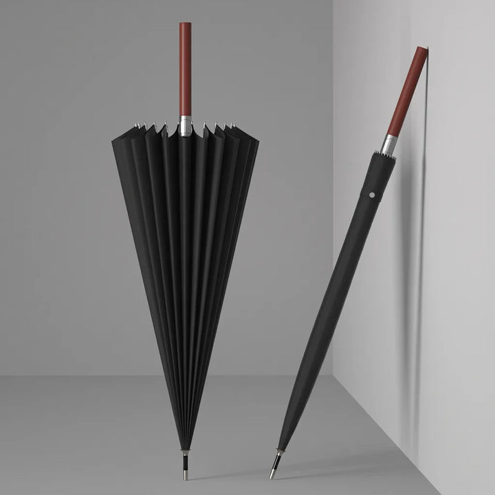 Rhett | Long Handle Outdoor Umbrella - Color:Black