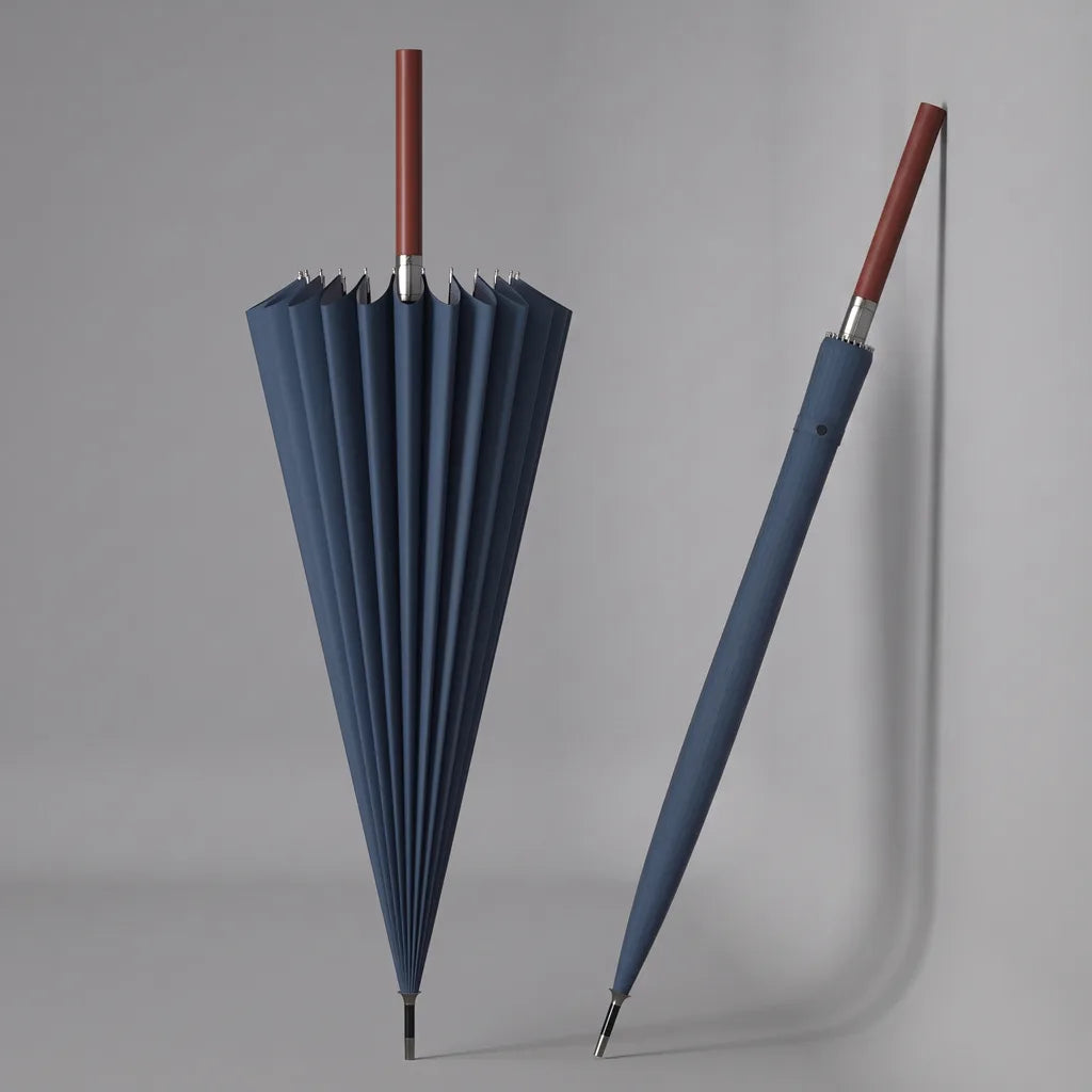 Rhett | Long Handle Outdoor Umbrella - Color:Blue