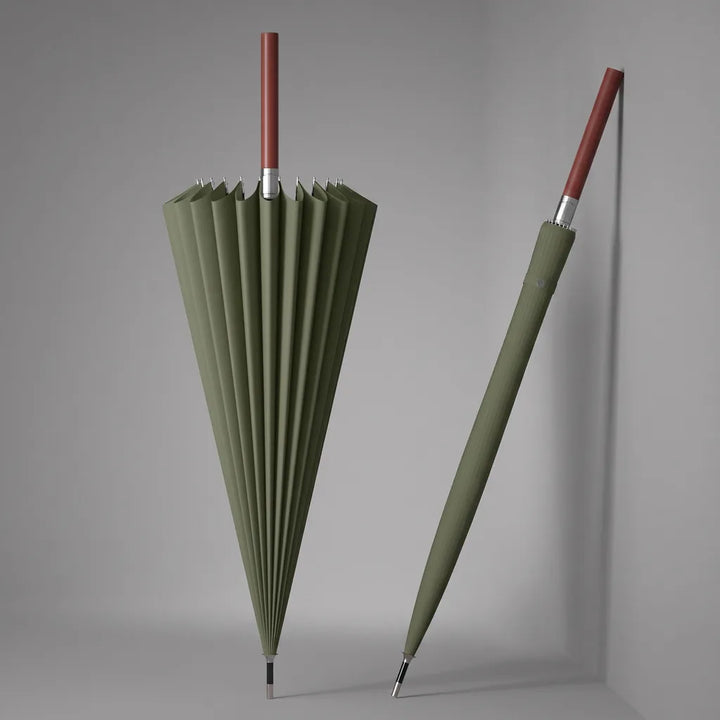 Rhett | Long Handle Outdoor Umbrella - Color:Green
